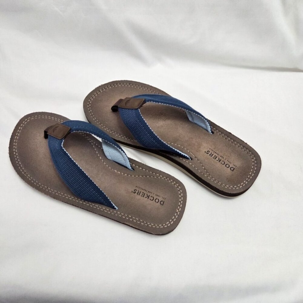 Dockers Men's Blue Casual Flip Flop Sandals Size 8